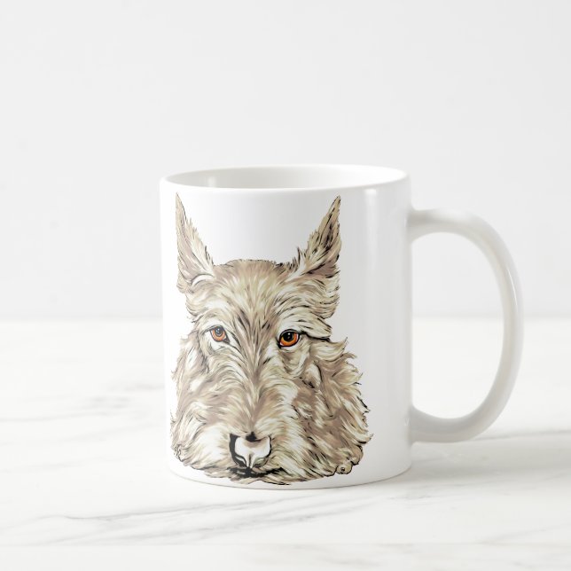 Caneca De Café Terrier escocês em Wheaten (Direita)