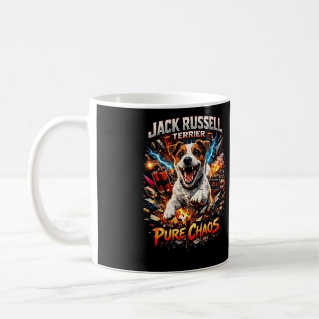 Caneca De Café Terrier Jack Russell (Esquerda)