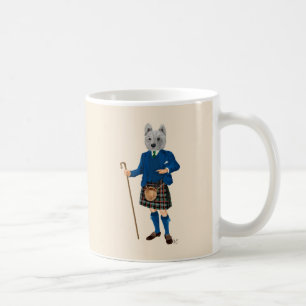 Caneca De Café Terrier, West Highland, em Kilt 2
