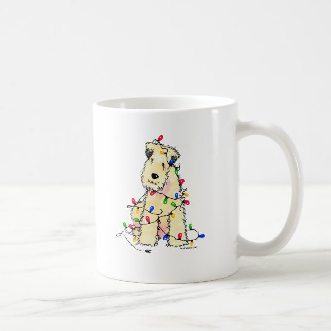Caneca De Café Terrier Wheaten brandamente revestido - Natal (Direita)