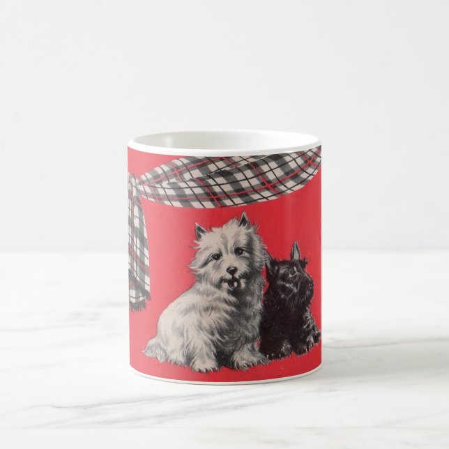 Caneca De Café terriers escoceses adoráveis (Centro)