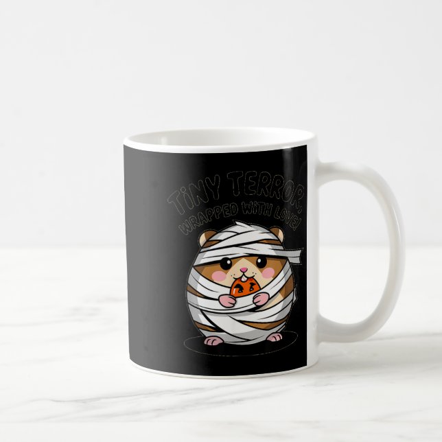 Caneca De Café Terror de Hamster Minúsculo Envolvido com Muito Am (Direita)