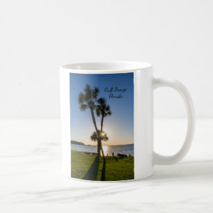 Caneca De Café Tesoura De Árvore Palma Silhout Coffee Mug