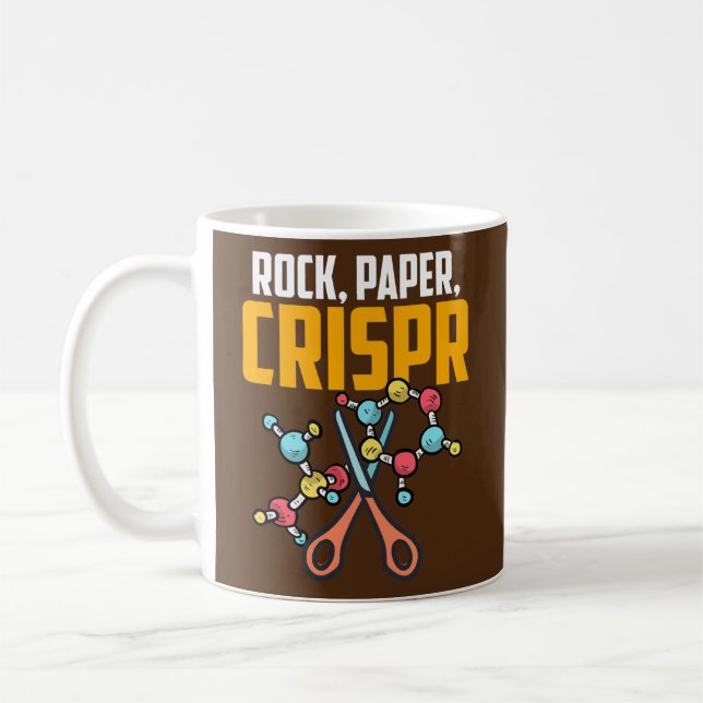 Caneca De Café Tesoura de Papel de Pedra de Mão - Edição de Gene  (Esquerda)