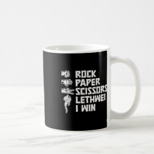 Caneca De Café Tesoura de Papel Rock em Boxing Birmanês Lethwei I