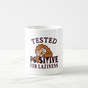 Caneca De Café Testado positivo para a preguiça Sloth