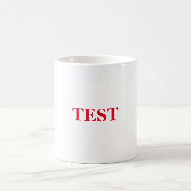 Caneca De Café Testar Mug Vermelho (Centro)