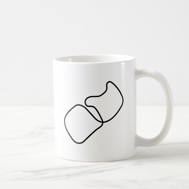 Caneca De Café Teste a trilha (Direita)