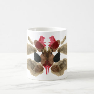 Caneca De Café Teste da mancha de tinta de Rorschach. Não me