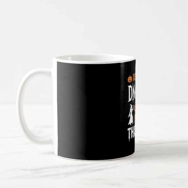 Caneca De Café Teste de DNA de Bruxa Engraçado de Halloween Gráfi (Esquerda)