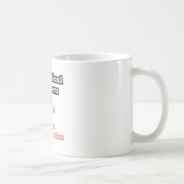 Caneca De Café Teste de Engenheiro biomédico... Piada (Direita)