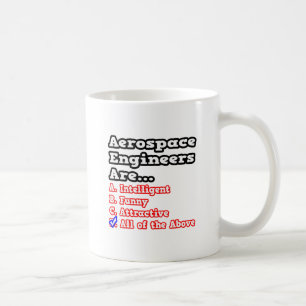 Caneca De Café Teste de Engenheiros Aeroespaciais...Piada