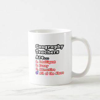 Caneca De Café Teste de Professores de Geografia...Piada