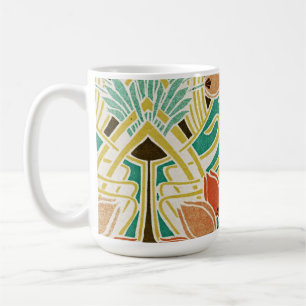 Caneca De Café Teste padrão #11 de Nouveau da arte