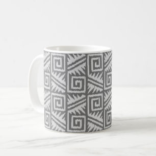 Caneca De Café Teste padrão asteca de Ikat - máscaras do