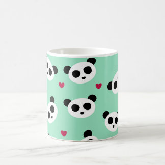 Caneca De Café Teste padrão bonito da panda