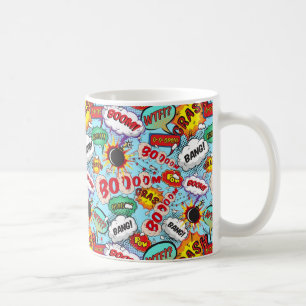 Caneca De Café Teste padrão cómico engraçado