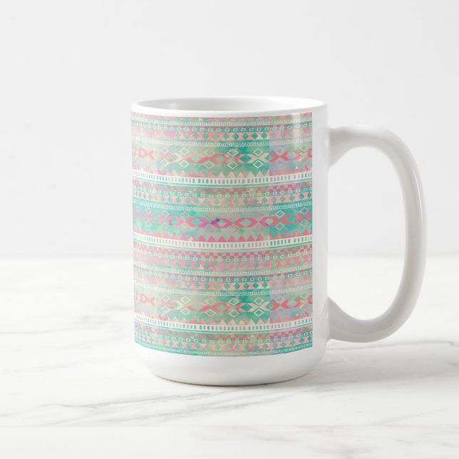 Caneca De Café Teste padrão da caneca/nativo americano (Direita)