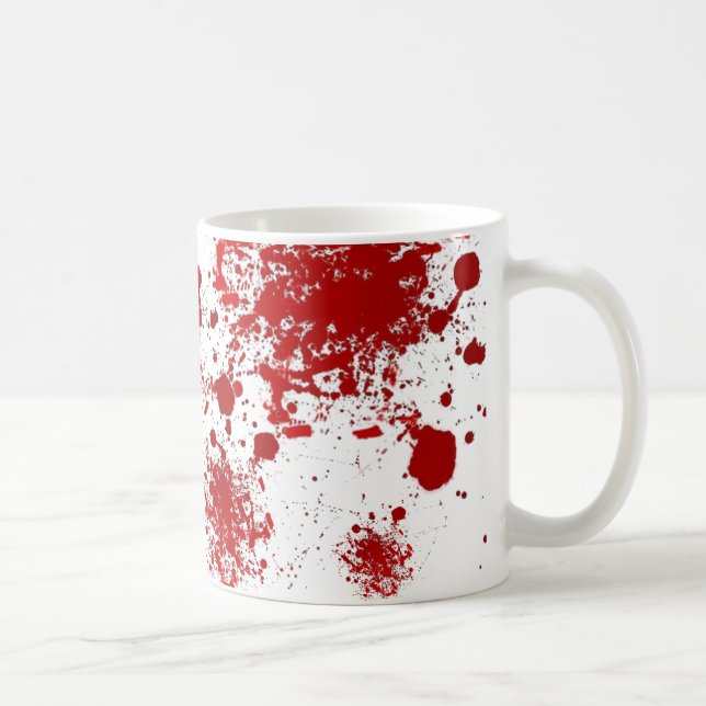 Caneca De Café Teste padrão de gotejamento dos Splatters do (Direita)