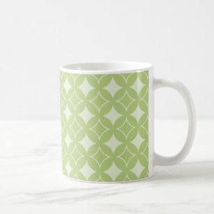 Caneca De Café Teste padrão do shippo da verde azeitona