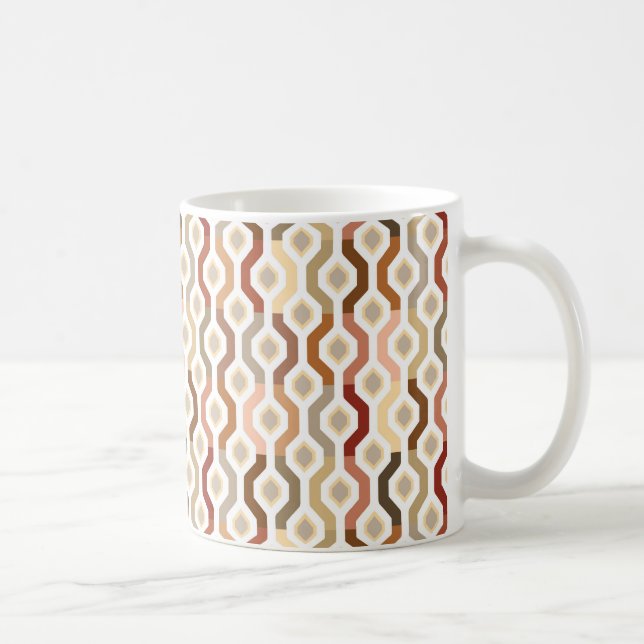 Caneca De Café Teste padrão geométrico da relação da modificação (Direita)