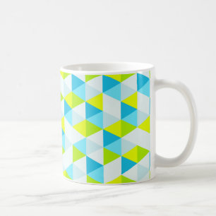 Caneca De Café Teste padrão moderno geométrico dos triângulos