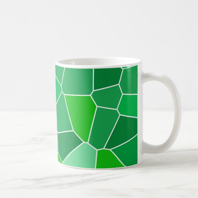 Caneca De Café Teste padrão orgânico moderno fresco (Direita)