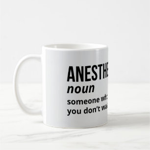 Caneca De Café Testemunha Anestesiologista Definição de Mug