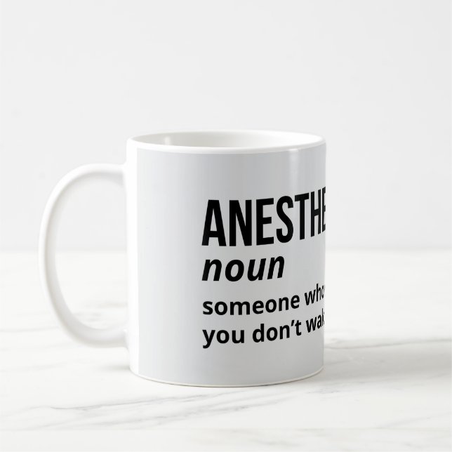 Caneca De Café Testemunha Anestesiologista Definição de Mug (Esquerda)