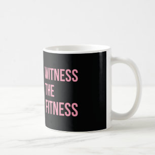 Caneca De Café Testemunha das citações de exercício o rosa do