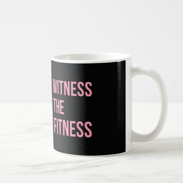 Caneca De Café Testemunha das citações de exercício o rosa do (Direita)