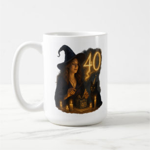 Caneca De Café Testemunhando você um feliz 40º aniversário: Mug m
