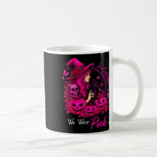 Caneca De Café Testemunhas De Cancer Da Mama Em Outubro Vestimos