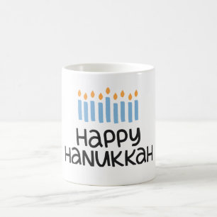 Caneca De Café Testemunho de diversão Whimsic Happy Hanukkah