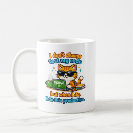 Caneca De Café Testes em produção