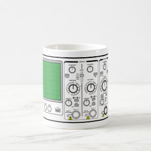 Caneca De Café Testor de voltagem do oscópio genérico do painel f