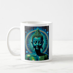 Caneca De Café Teto de Arte Espiritual Celestial Buda Cósmica