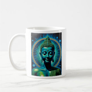 Caneca De Café Teto de Arte Espiritual Celestial Buda Cósmica