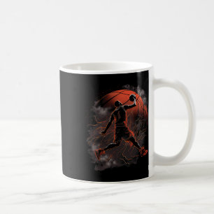 Caneca De Café Teto Gráfico Do Jogador De Bysketbyll Para Homens