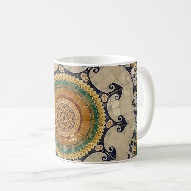Caneca De Café Teto Mosaico Sant Pau (Frente Esquerda)