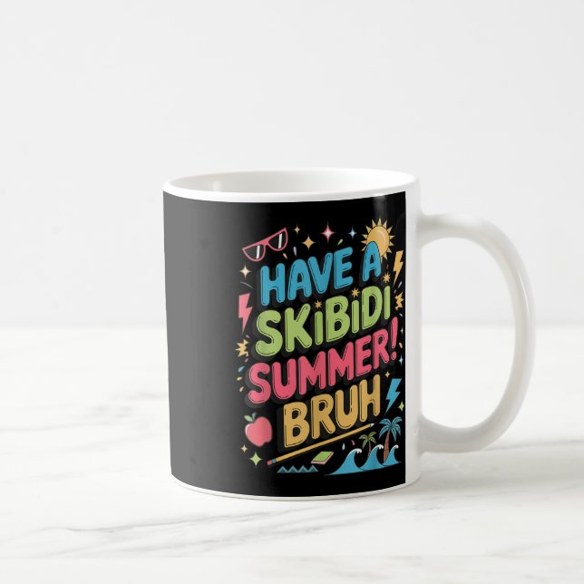 Caneca De Café Teve Um Professor De Garganta Alpha Do Bruh Gen Su (Direita)