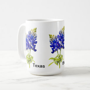 Caneca De Café Texas Bluebonnet Flowers Mug
