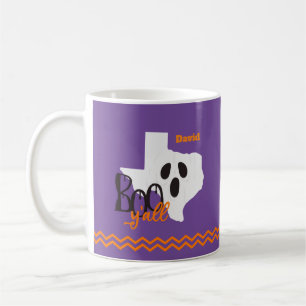 Caneca De Café Texas Boo Y'all Halloween