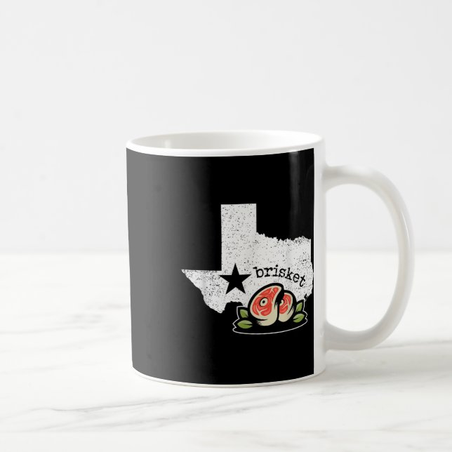 Caneca De Café Texas Brisket Home State Love Funny Barbecue (Direita)
