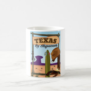 Caneca De Café Texas By Stagecoach