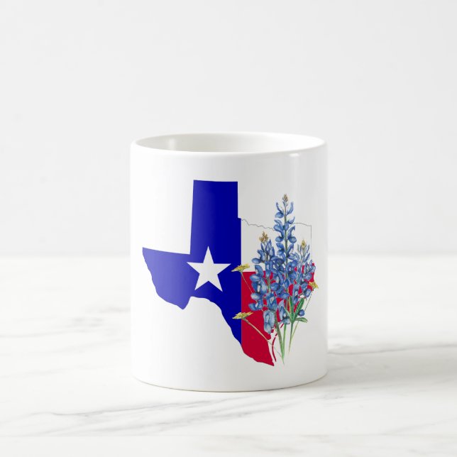 Caneca De Café Texas e Bluebonnets (Centro)