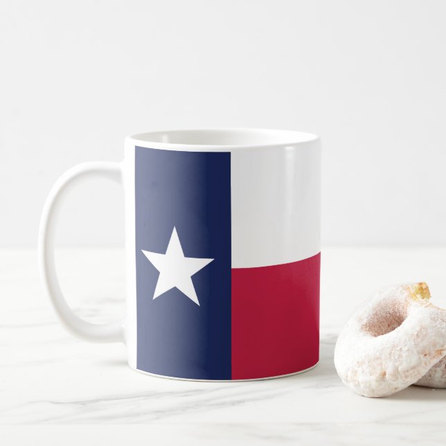 Caneca De Café Texas Flag (Com Donut)