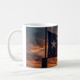 Caneca De Café Texas Flag Sunset Mug - Patriotic Coffee Cup