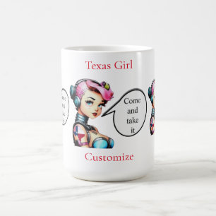 Caneca De Café Texas Girl Thunder_Cove
