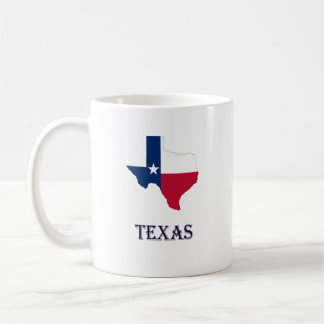 Caneca De Café Texas Map & Flag Mug